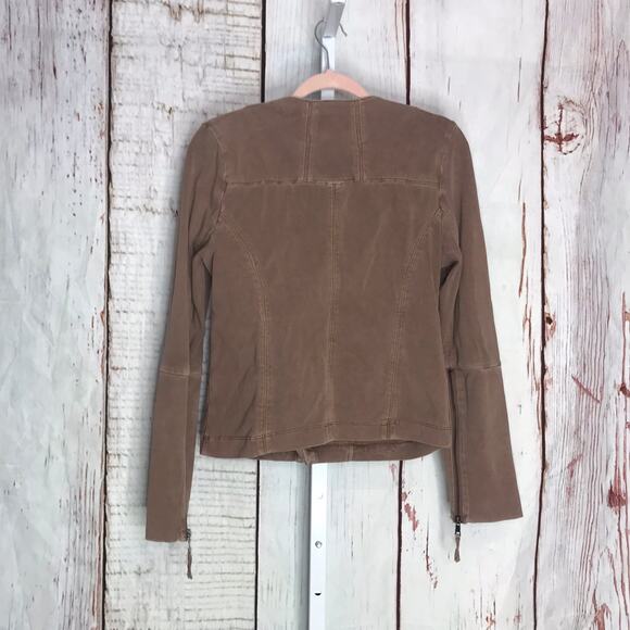 Marrakech corduroy light brown long sleeve front zip jacket - Picture 2 of 7